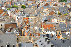Panorama de toitures à Namur 